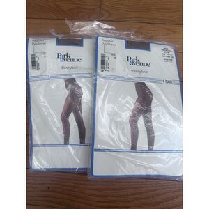 Park Avenue Lot Of 2 Vintage Pantyhose Medium Tall MT